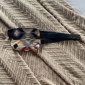 Roxy Patterned Belt Bag - Black and Multicolor